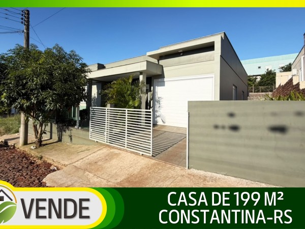 CASA MOBILIADA DE 199 M² EM CONSTANTINA-RS