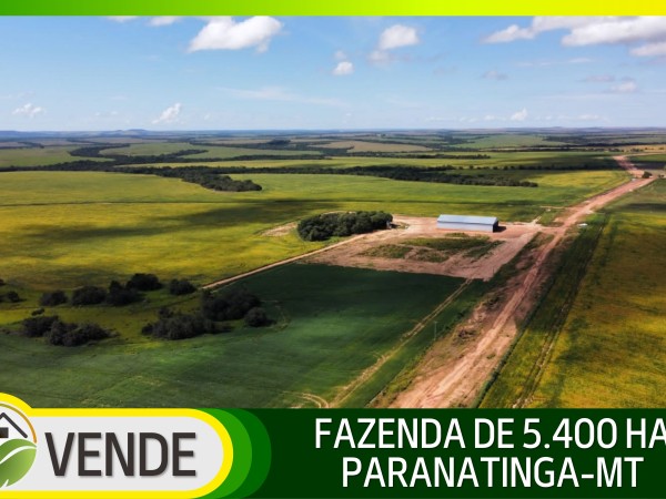 FAZENDA DE 5.400 HA NO MATO GROSSO