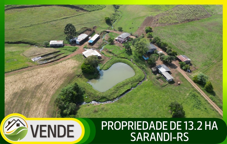 PROPRIEDADE COMPLETA DE 13.2 HA EM SARANDI-RS