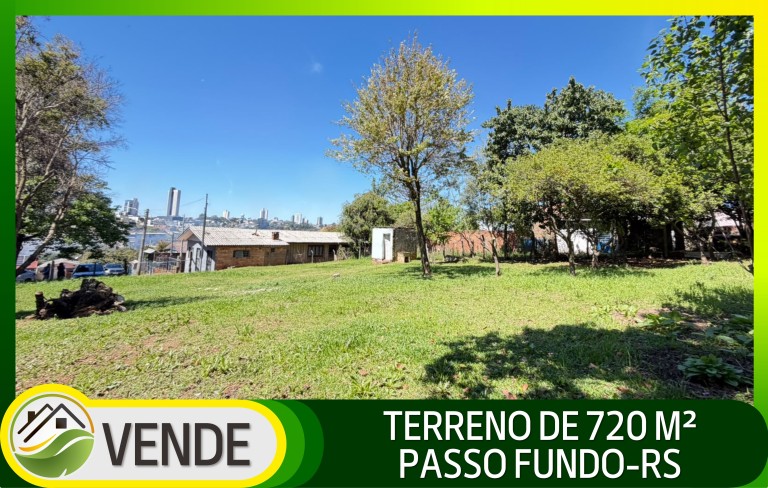 TERRENO DE 720 M² EM PASSO FUNDO-RS
