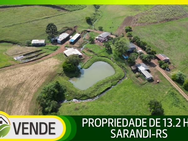 PROPRIEDADE COMPLETA DE 13.2 HA EM SARANDI-RS